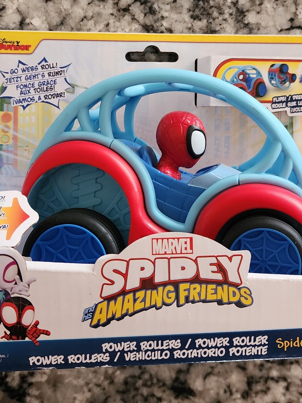 Marvel Spidey Light Blue & Red Roller Car